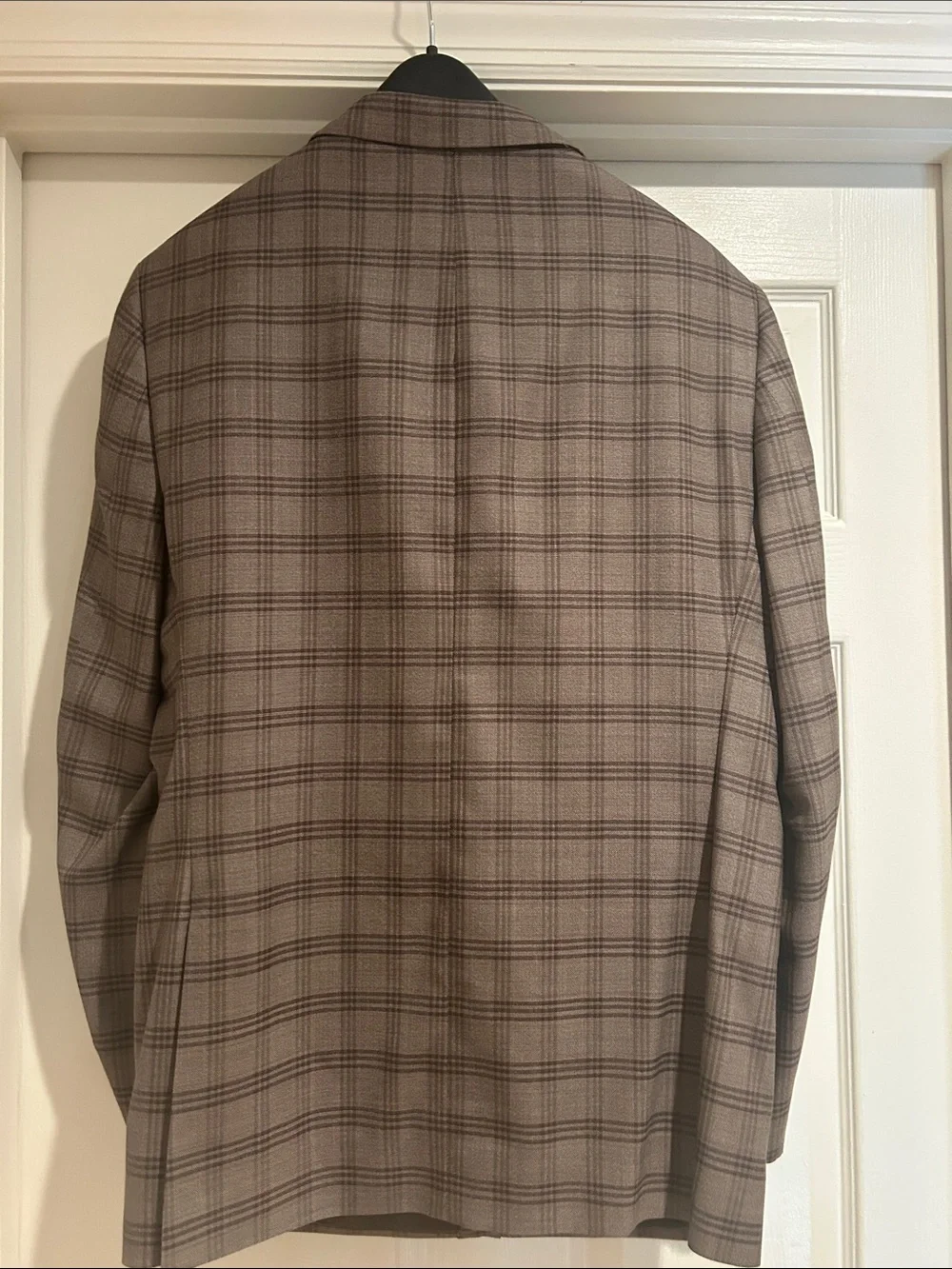 Jos. A. Bank Brown Plaid Sport Coat with Subtle Check